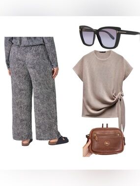 🆕Beautiful flowy palazzo pants 16 waist 38” l 43”